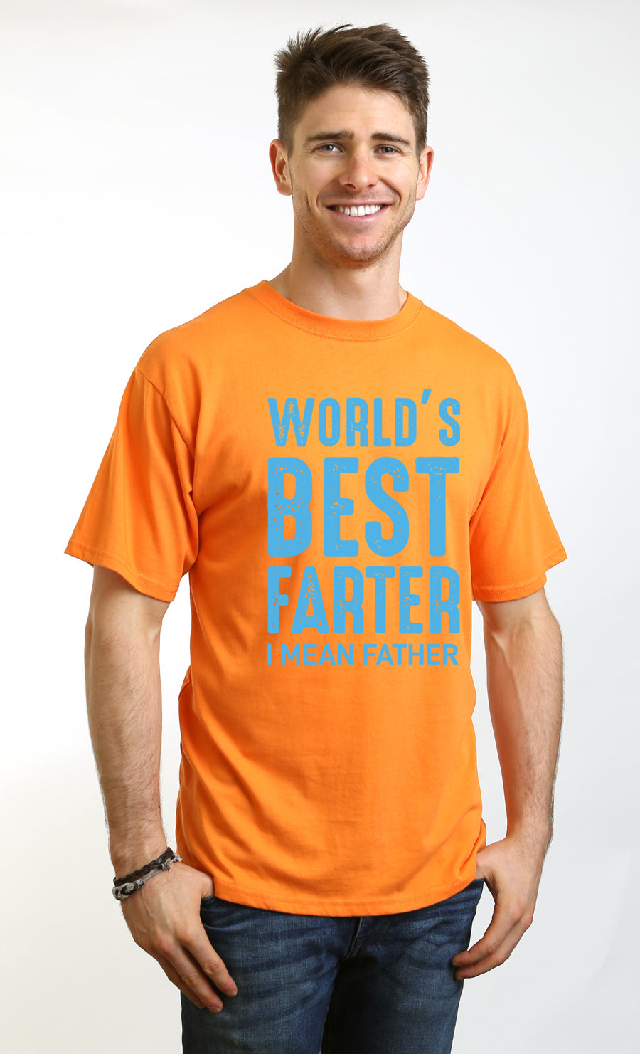 World's Best Farter men's bamboo graphic T-shirt – view 13