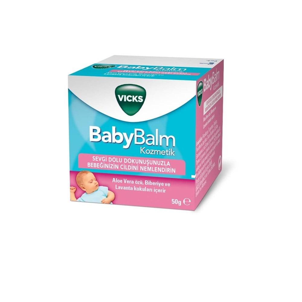 Vicks BabyBalm 50g - Natural Baby Skin Moisturizer with Aloe Vera & Lavender by Beauty Care Bag