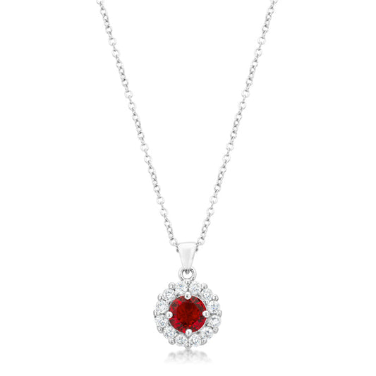 Avera Bella Bridal Pendant Necklace In Sterling Silver by Avera Group