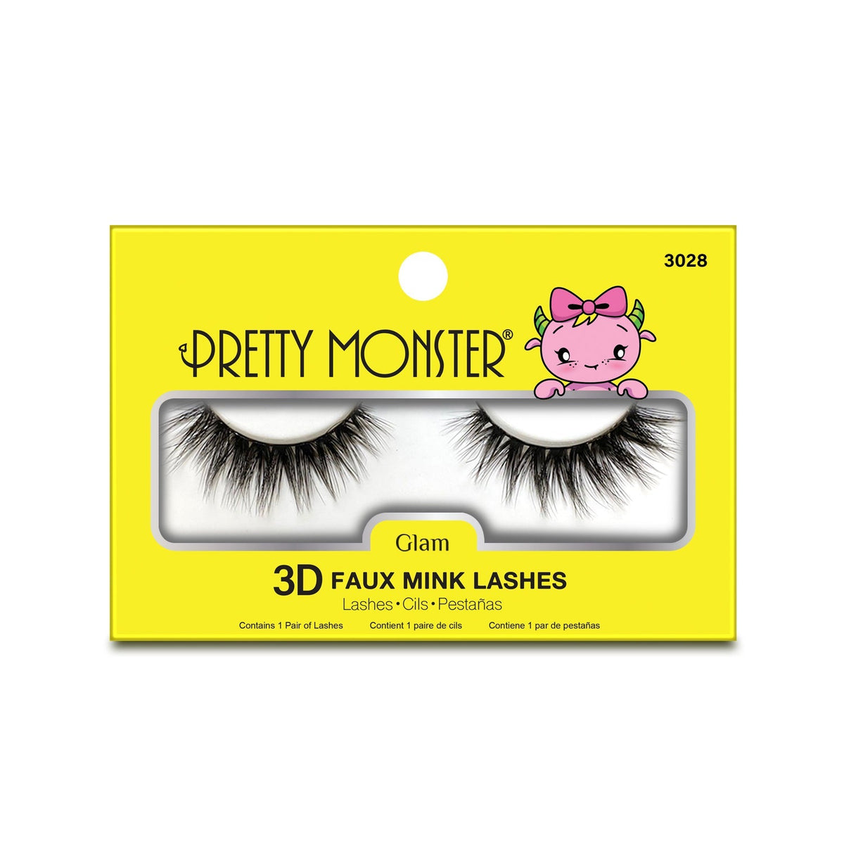 Pretty Monster Glam 3D Faux Mink Lashes - 3028 by Avera Group