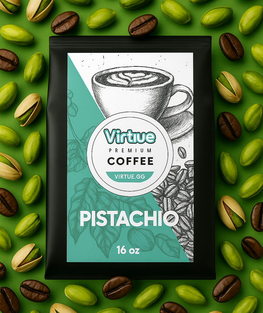 Pistachio flavored coffee – view 2
