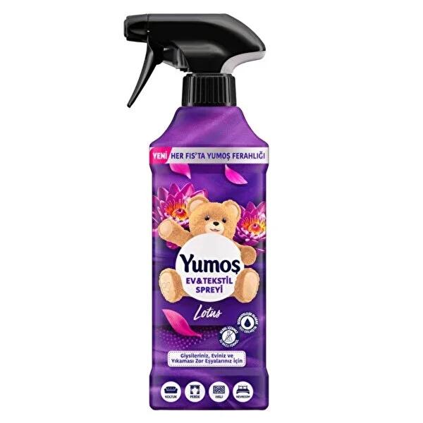 Yumo_ Lotus Home and Textile Spray: Refreshing Lotus Scent, Odor Eliminator, Alcohol & Dermatologically Tested Fabric Refresher (15.22 fl oz) by Beauty Care Bag