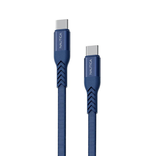 Nautica C400 Type-C Charging Cable in Navy Blue by Beauty Care Bag