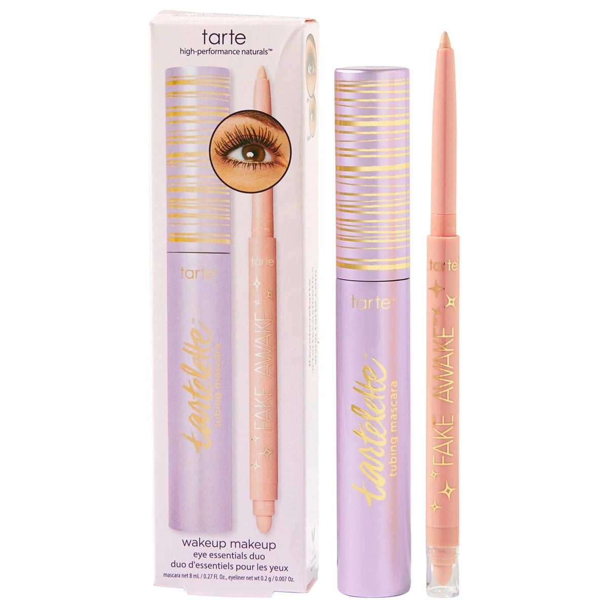 Tarte WakeUp makeup essentials duo set with mascara and eye highlight