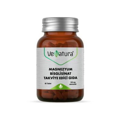 VeNatura Magnesium Bisglycinate Dietary Supplement - 60 Capsules, Gluten-Free, Supports Overall Health by Beauty Care Bag