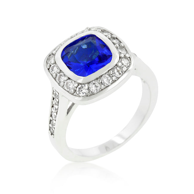 Avera Solitaire Topaz Cocktail Ring in Light/Pastel Blue by Avera Group