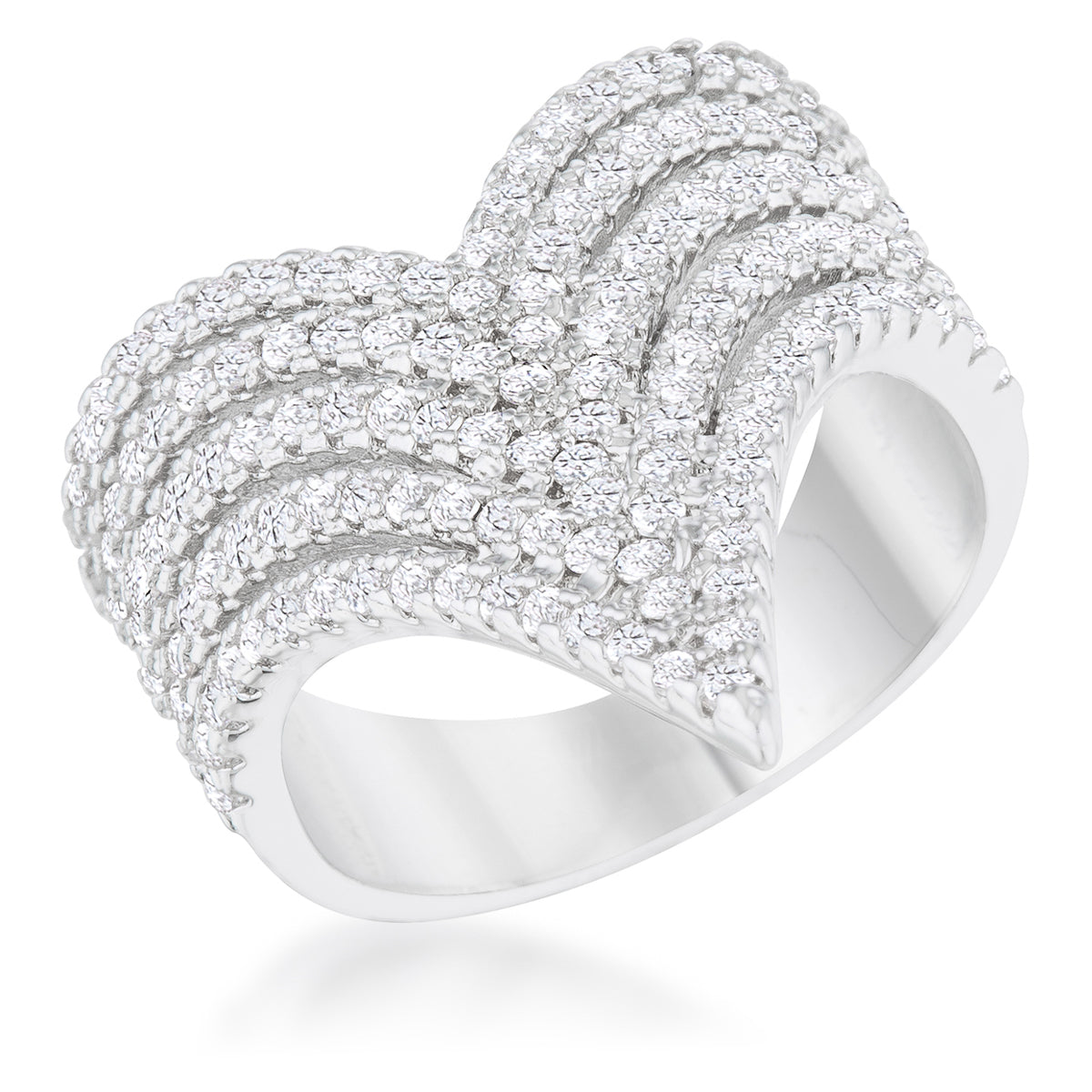 Avera Vera 1.42ct Cz Vintage Inspired Cocktail Ring In Silver by Avera Group