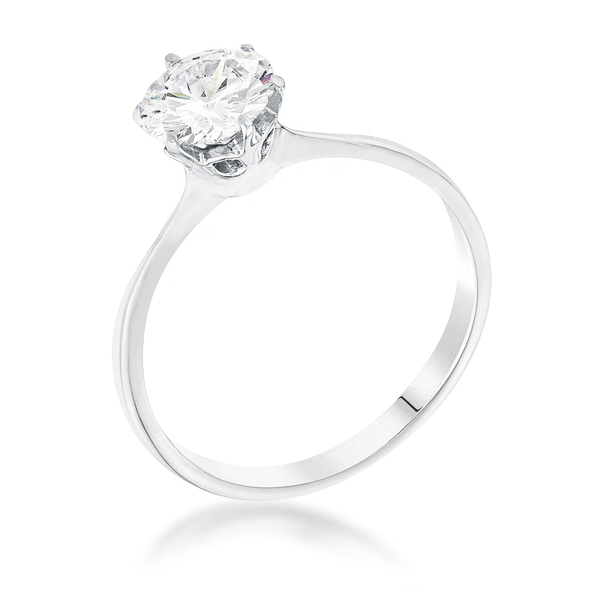 Avera 1 Carat Single Stone Cz Classic Solitaire Ring by Avera Group