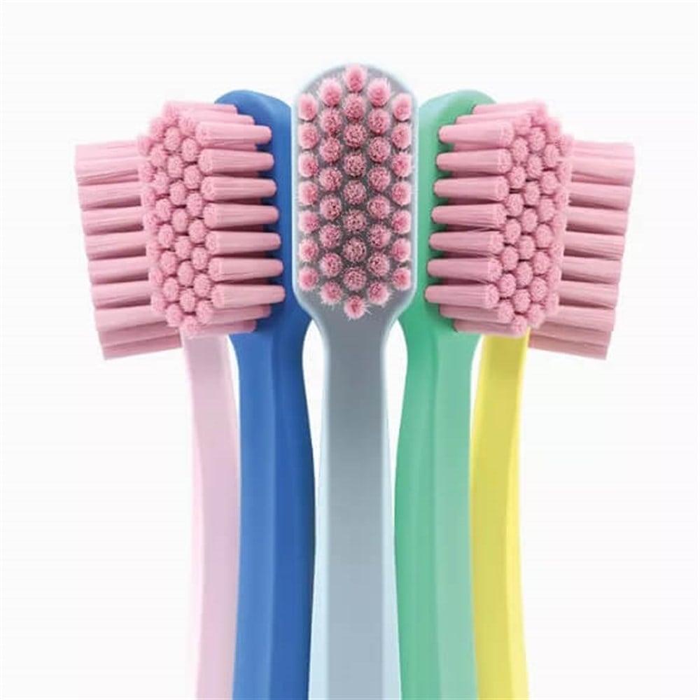Curaprox CS 12460 Velvet Manual Toothbrush for Adults - Soft Bristle Toothbrush for Gentle Cleaning by Beauty Care Bag