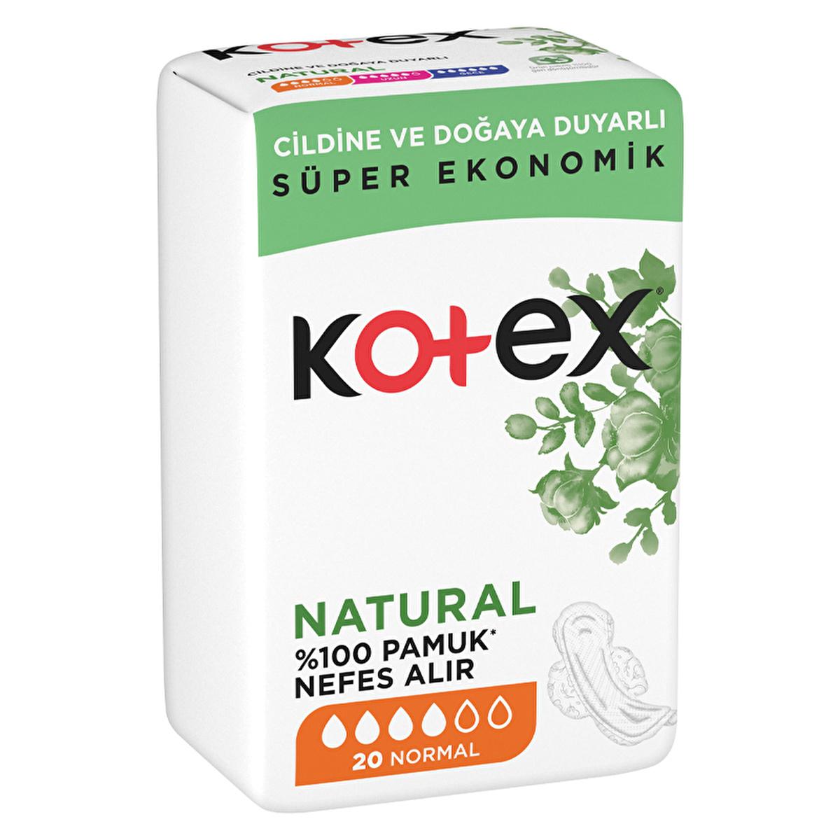 Kotex Natural Ultra Quadro Normal Sanitary Pads - Comfortable, Leak-Proof Menstrual Hygiene Products for Women by Beauty Care Bag