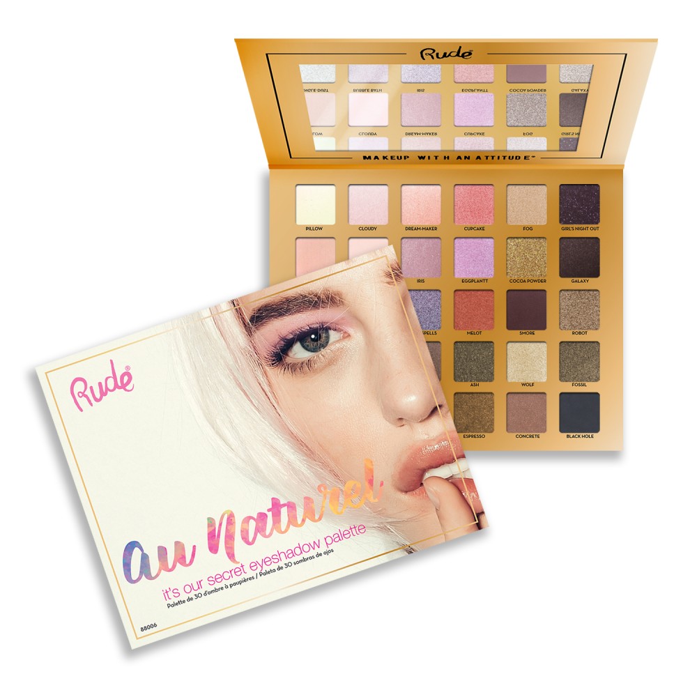 RUDE Au Naturel - 30 Eyeshadow Palette by Avera Group