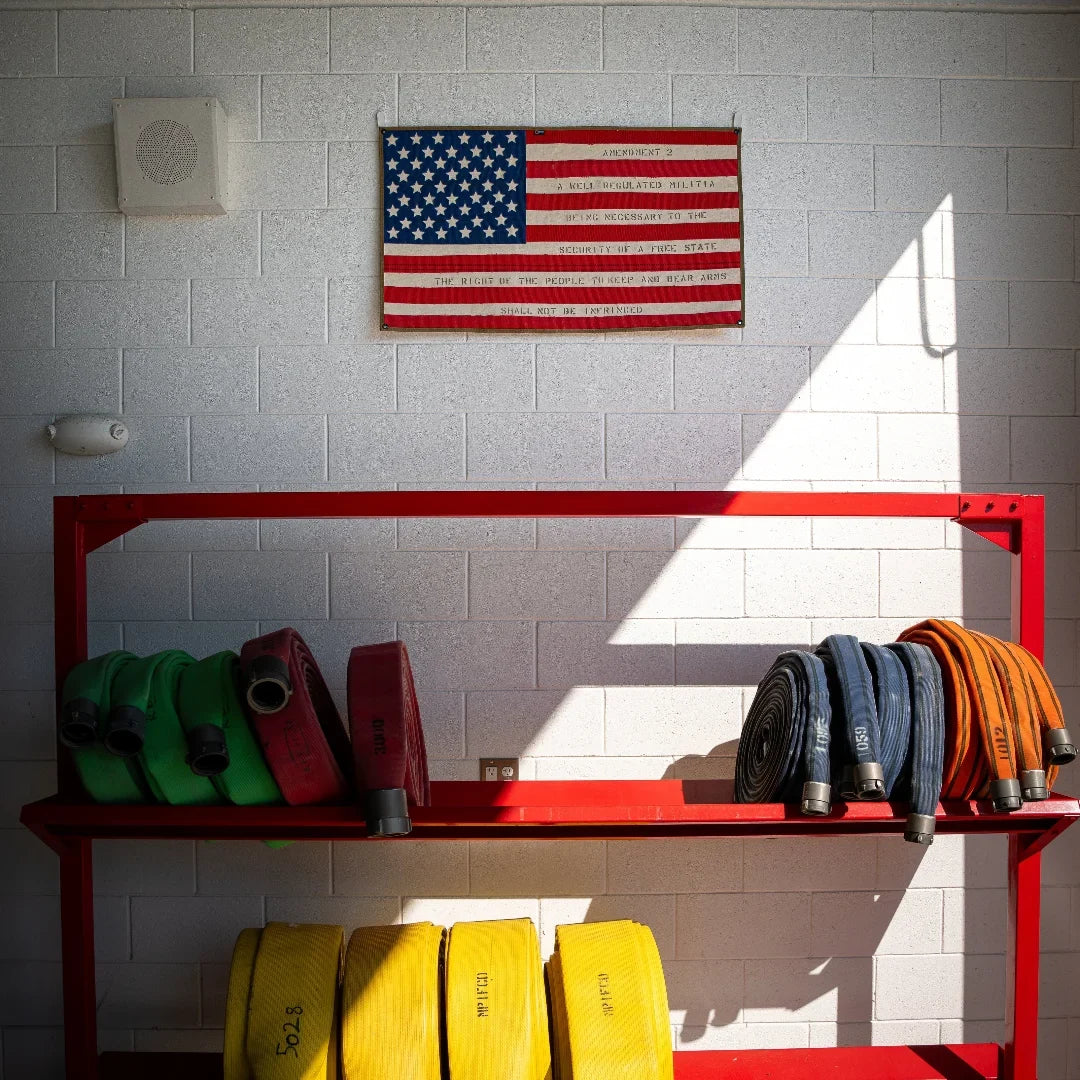 American Flag - Fire Hose - Second Amendment by Recycled Firefighter