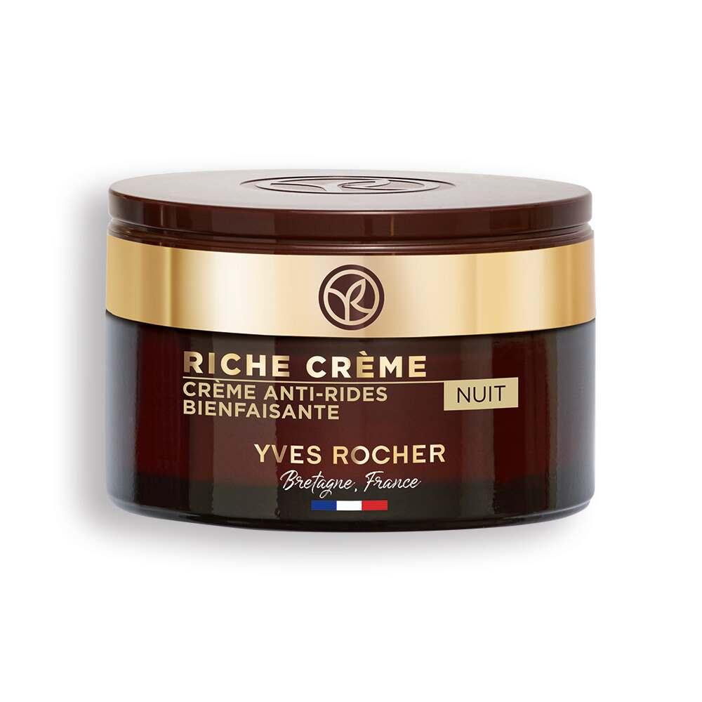 Night Cream - Riche Creme Anti-Aging Night Cream for Dry Skin with 1000 Rose Oil by Beauty Care Bag