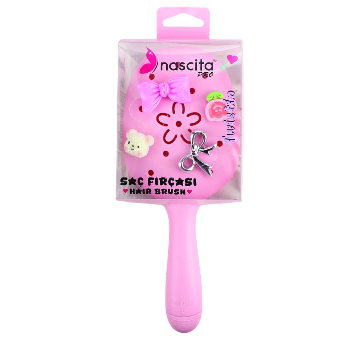 Nascita Twistlo Hair Brush in Light Pink by Beauty Care Bag