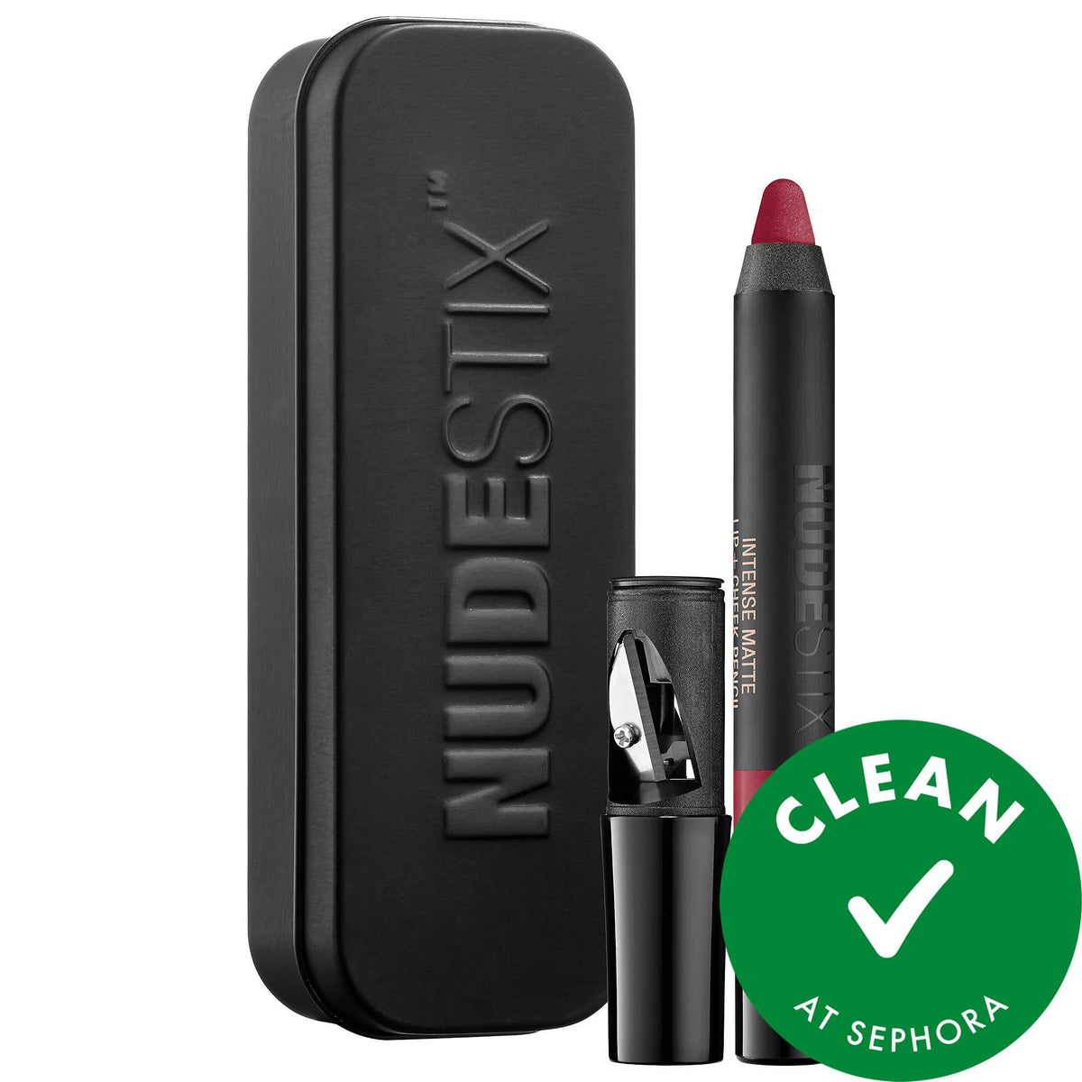 Nudestix Intense Matte Lip + Cheek Pencil: Long-Wearing, Non-Drying, Paraben-Free Vegan Color for Lips & Cheeks - Multi-Use Makeup Perfection by Beauty Care Bag