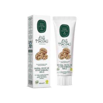 EyŸp Sabri Tuncer Natural Walnut Extract Toothpaste - 3.04 fl oz, SLS & Fluoride Free, Organic Oral Care by Beauty Care Bag