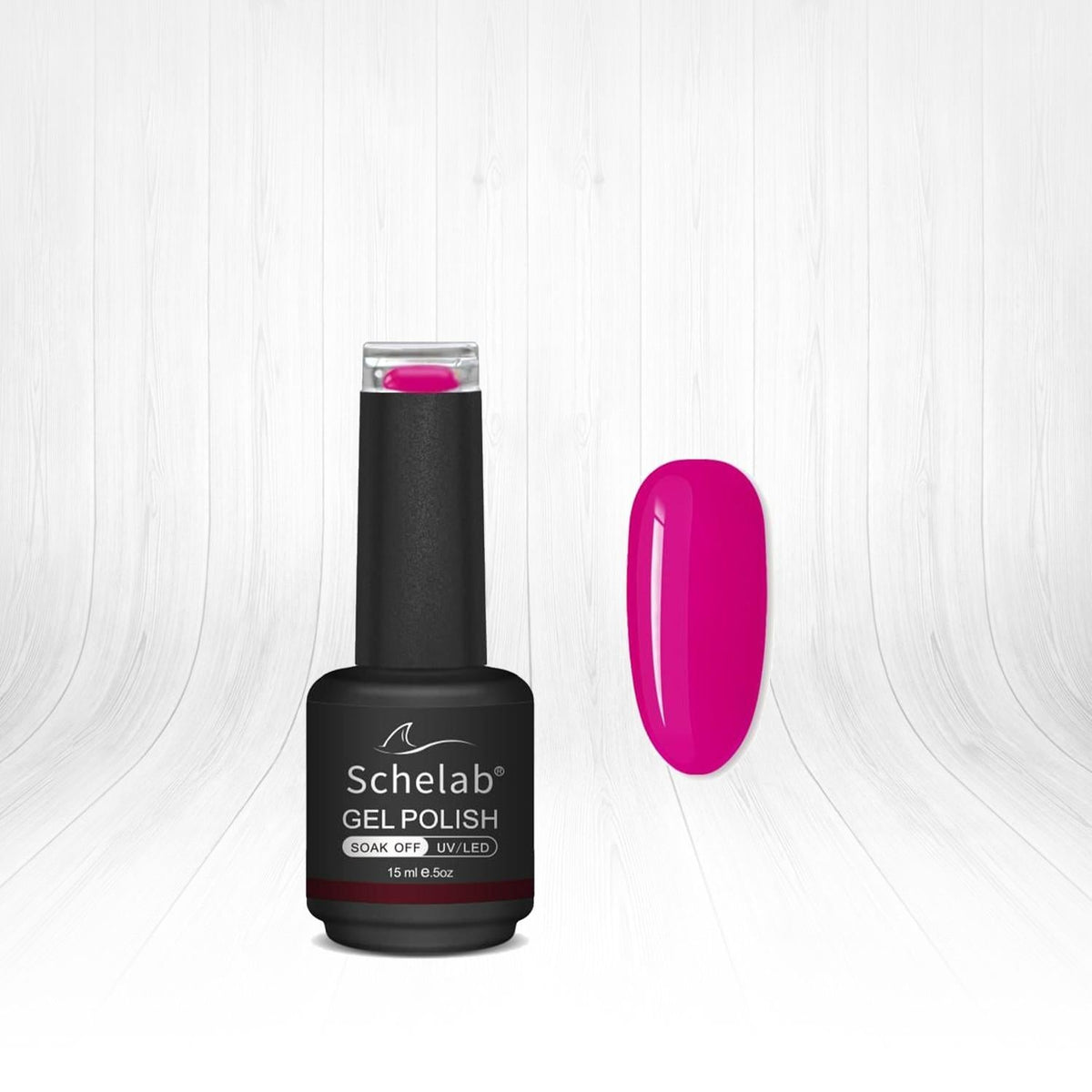 Schelab One Step Gel Nail Polish, Lychee Pink, 15ml - Long Lasting Finish - Simplifies Application by Beauty Care Bag