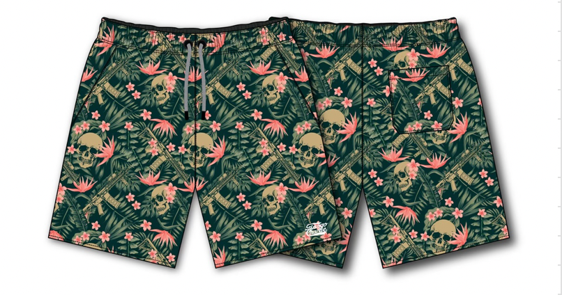 Men's Performance Training Shorts | 5.5"- Aloha AR by Tango Charlie Apparel