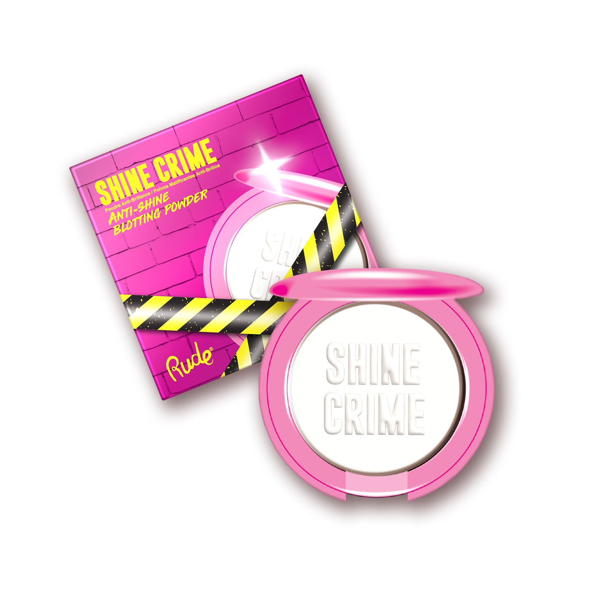 RUDE Shine Crime Anti-Shine Blotting Powder - Translucent - Translucent by Avera Group