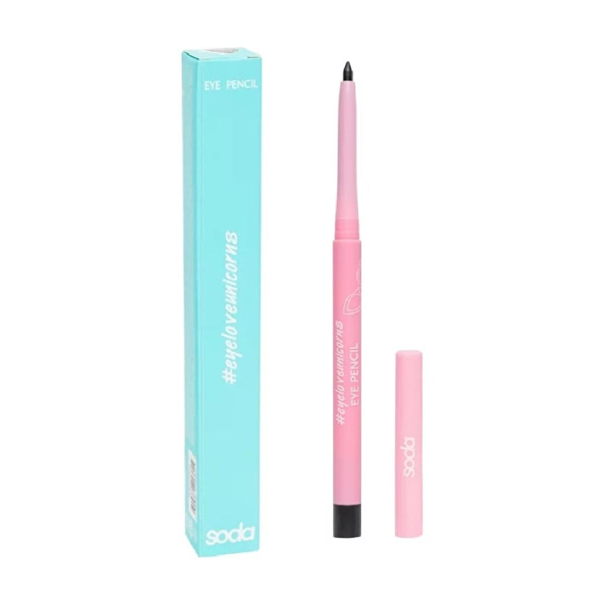 Soda Eyeliner Pencil - Waterproof, Long-Lasting Eye Makeup with Built-in Sharpener - Black Heart by Beauty Care Bag