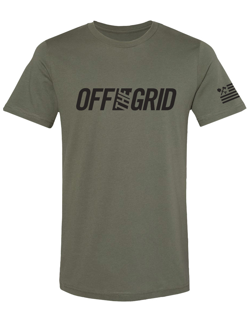 Off The Grid Solid Logo S/S Tee Shirt by Off The Grid Surplus