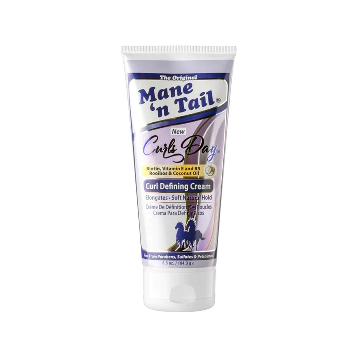 Mane 'n Tail Curls Day Curl Defining Cream: Enhance Natural Curls, Reduce Frizz, and Define Your Hair (184g) by Beauty Care Bag