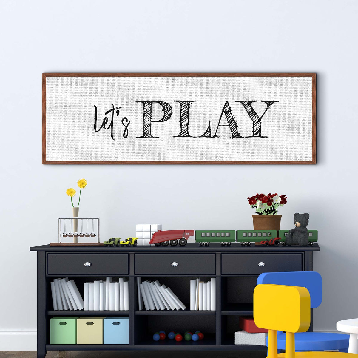 Let's Play Sign by Tailored Canvases