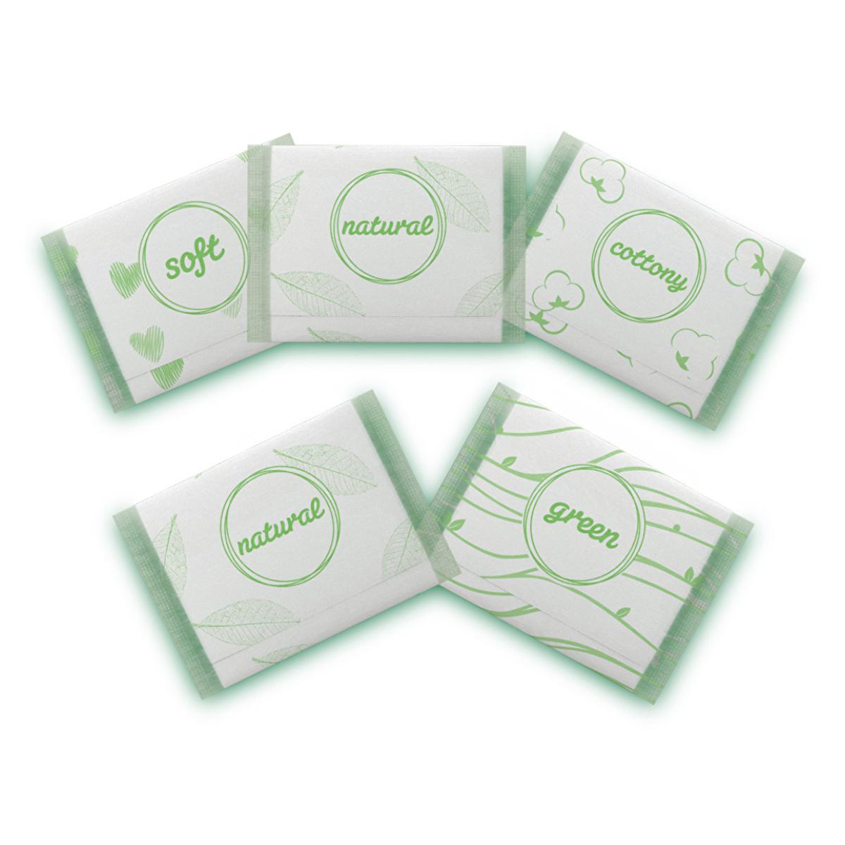 Molped Pure & Soft Organic Cotton Pads: Hypoallergenic, Chlorine & Paraben Free Sanitary Napkins for Sensitive Skin - 7 Count by Beauty Care Bag