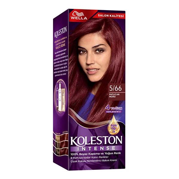 Koleston Intense Purple Hair Dye: Permanent Color, 100% Gray Coverage, Argan Oil - Vibrant Eggplant Color & Damage Repair by Beauty Care Bag