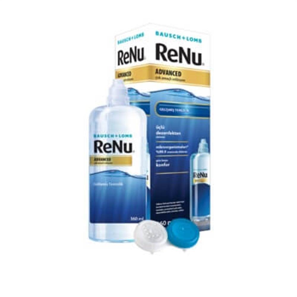 ReNu Advanced Lens Solution 360ml - Multi-Purpose Contact Lens Care for All Lens Types, 12.18 fl oz by Beauty Care Bag