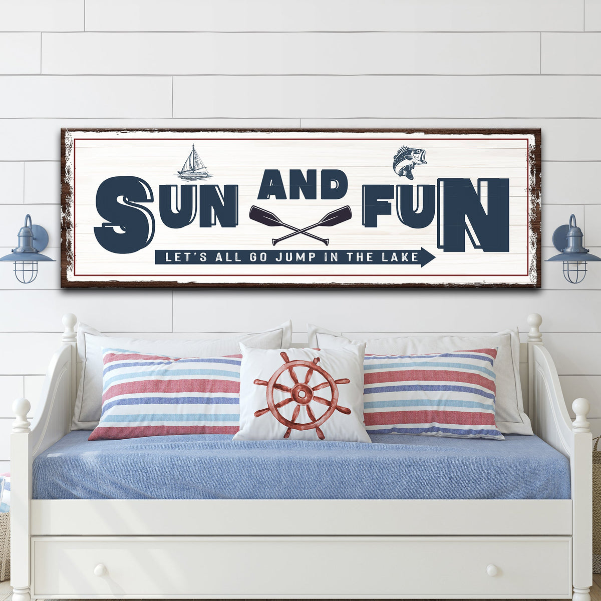 Sun And Fun Sign by Tailored Canvases
