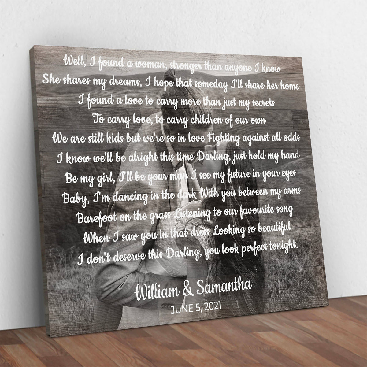 Wedding Song Sign by Tailored Canvases