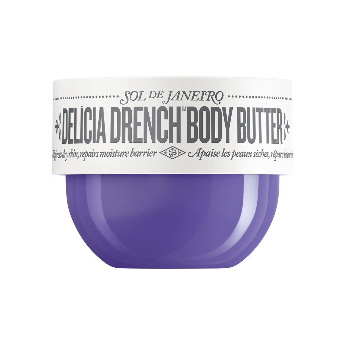 Sol de Janeiro Mini Del’cia Drench Body Butter: Deeply Moisturizing for Dry Skin, Repairs Skin Barrier, Calms Redness - Warm Vanilla & Sandalwood by Beauty Care Bag