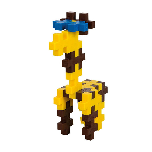 Plus Plus Big Giraffe Construction Toy for Kids - 15 Piece Educational Building Set, BPA-Free, Danish Design by Beauty Care Bag
