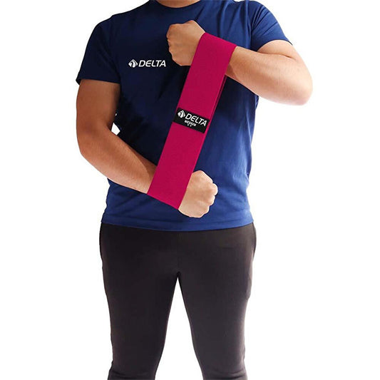 Delta Resistance Band: Medium Resistance Anti-Slip Squat Band for Leg & Glute Workouts - Pilates, Fitness, Exercise by Beauty Care Bag