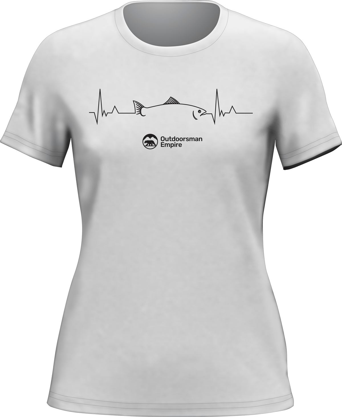 Fishing Cardiogram T-Shirt for Women by Outdoorzees