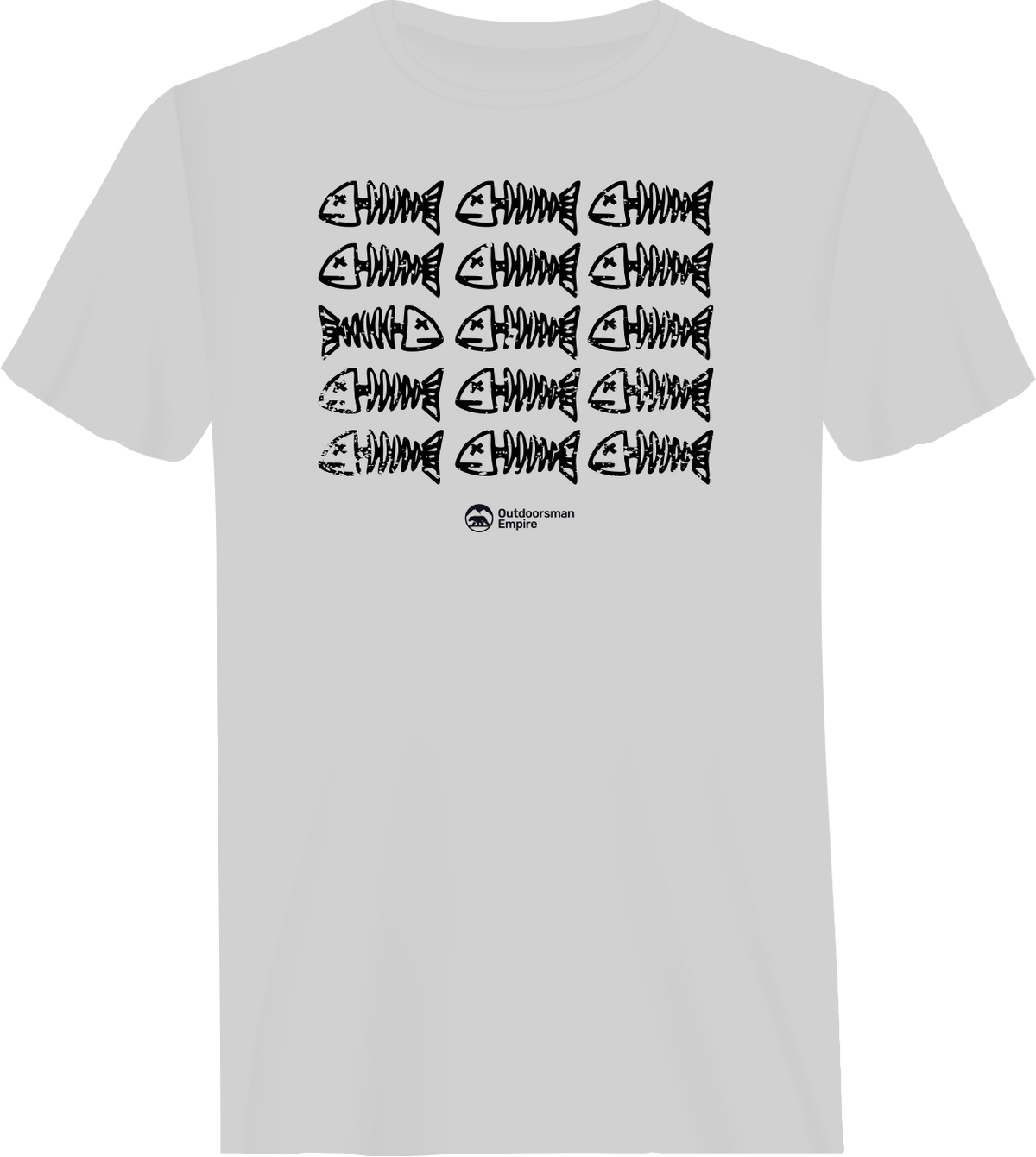 Fish Bones Man T-Shirt by Outdoorzees
