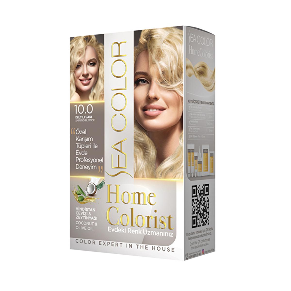 Sea Color Home Colorist hair dye kit for grey coverage