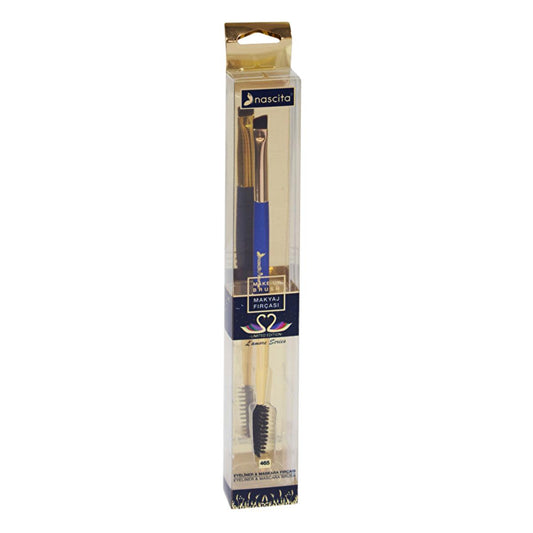 Nascita Pro Makeup Brush - Eyeliner & Mascara Brush for Precise Application by Beauty Care Bag