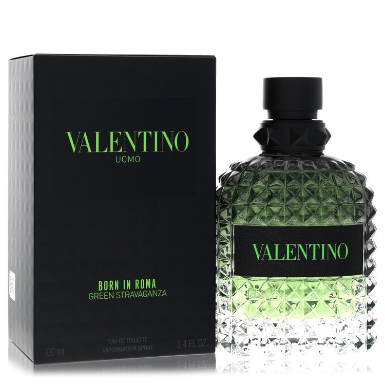 Valentino Uomo Born In Roma Green Stravaganza by Valentino Eau De Toilette Spray 3.4 oz for Men by Avera Group
