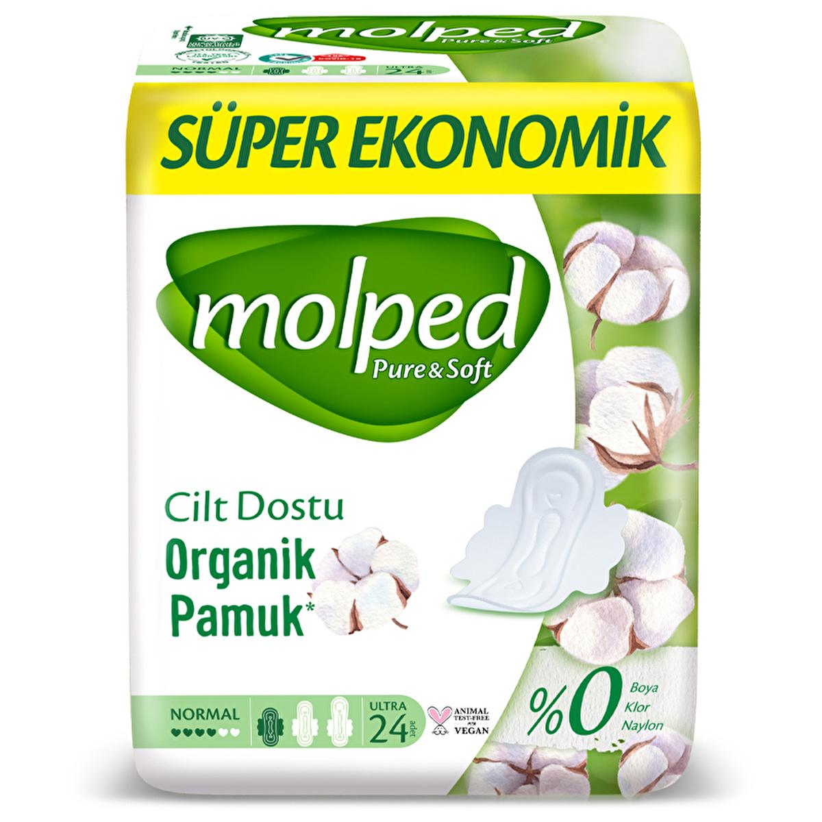 Molped Pure and Soft organic cotton sanitary pads