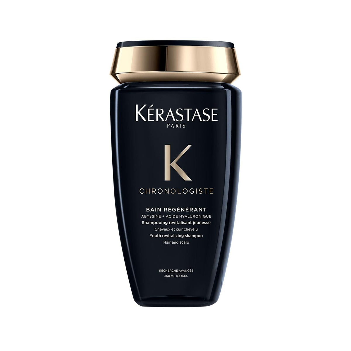 Kerastase Chronologiste Bain Regenerant Regenerating Shampoo - Luxury Hair Care for Damaged Hair, 8.45 fl oz by Beauty Care Bag