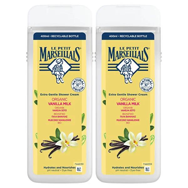 Le Petit Marseillais Vanilla Shower Gel: 92% Natural, Organic Ingredients for Gentle, Moisturizing Cleanse & Sensitive Skin by Beauty Care Bag