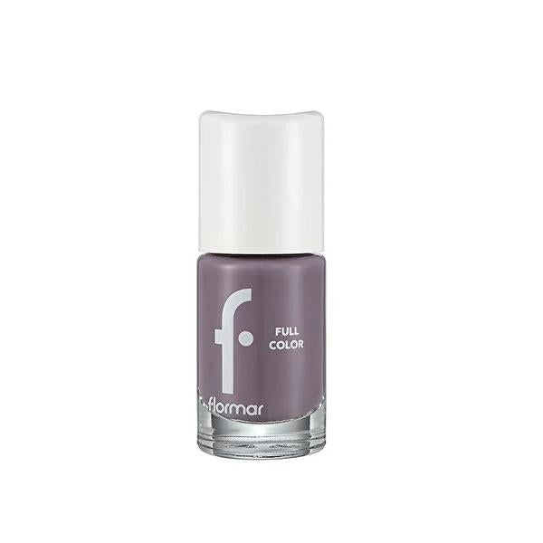 Flormar Full Color Nail Enamel FCNE-74 Greige - High Pigment Nail Polish for Long Lasting Vibrant Color by Beauty Care Bag