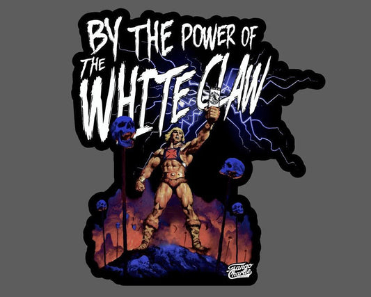 "By the Power of White Claw - Holographic" - Sticker by Tango Charlie Apparel