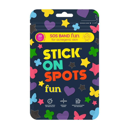 Stick on Spots Fun Acne Patches for Blemish-Prone Skin 20 ct by Beauty Care Bag