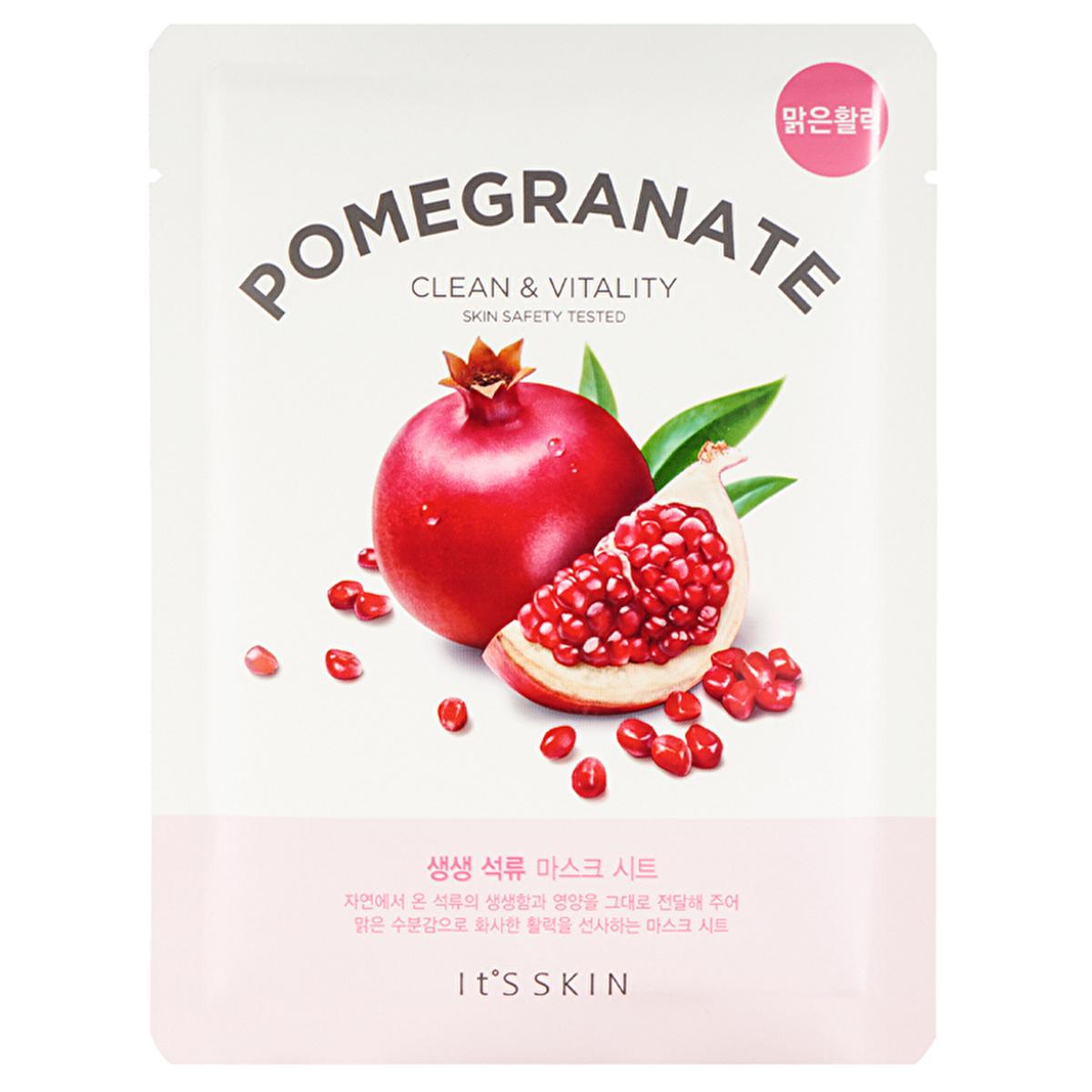 It'S Skin Pomegranate Facial Sheet Mask - Radiant, Hydrating Natural Skincare for Glowing Skin by Beauty Care Bag
