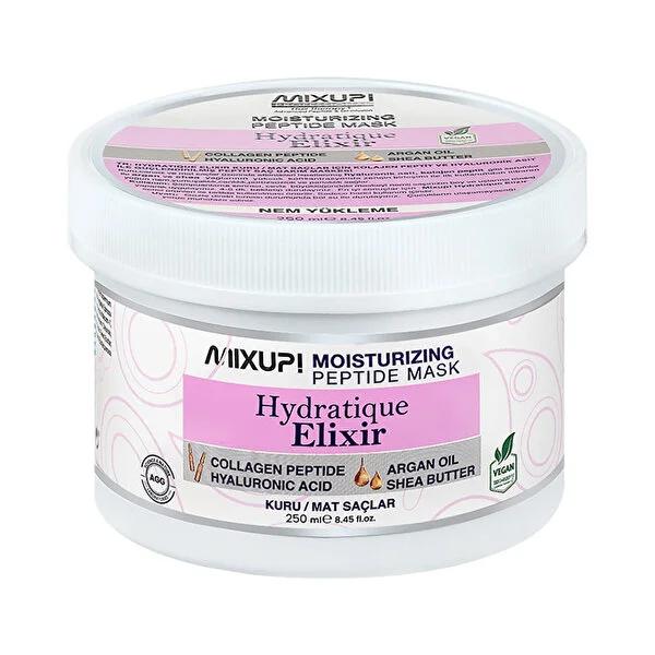 Mixup Hydratique Elixir Hair Mask: Intense Hydration for Dry, Damaged Hair with Hyaluronic Acid & Collagen Peptides by Beauty Care Bag