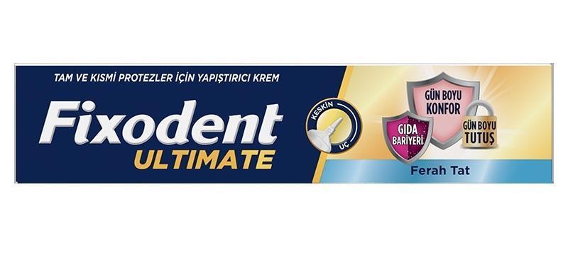 Fixodent Ultimate: Strong Hold Denture Adhesive Paste with Fresh Taste - Secure False Teeth & Enhance Oral Care (40 gr) by Beauty Care Bag