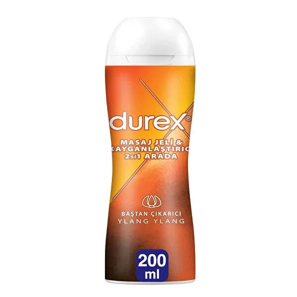 Durex Sensual Massage Gel/Lubricant - 6.76 fl oz, Ylang Ylang Scent, Dermatologically Tested, Compatible with Condoms by Beauty Care Bag